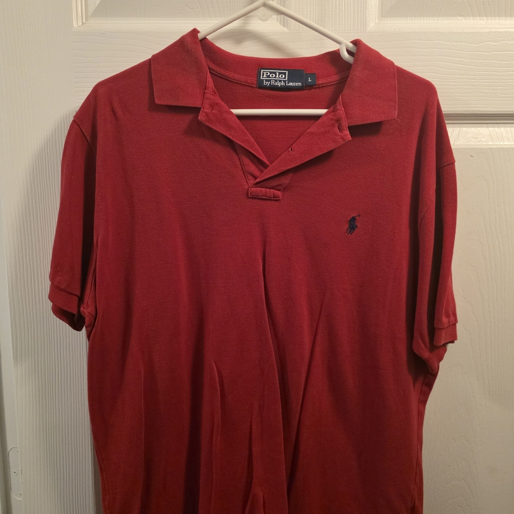 Polo by Ralph Lauren Men's Red Polo Shirt